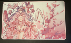 Linna, the Orchid Mantis 1-Player Deluxe Rubber Playmat Mana Moon Yugioh TCG - Image 4