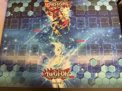 Yugioh 2011 Blue Zexal OTS Official Four 4 Player Playmat 6 Feet Table 60x27 - Image 1