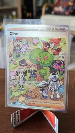 Clive 236/091 S&V Paldean Fates SIR English Pokemon Card - Near Mint - Image 3