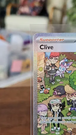 Clive 236/091 S&V Paldean Fates SIR English Pokemon Card - Near Mint - Image 5