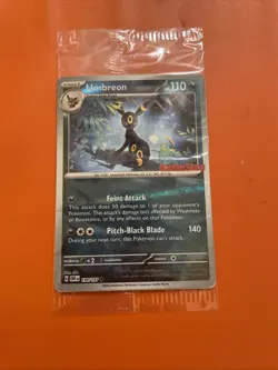 Pokemon Umbreon - 130/197 - Obsidian Flames Gamestop Stamped Sealed Promo Card - Image 1