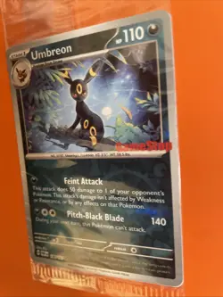 Pokemon Umbreon - 130/197 - Obsidian Flames Gamestop Stamped Sealed Promo Card - Image 5