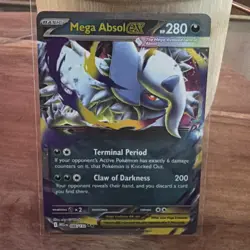 Mega Absol ex 086/132 Pokemon TCG Card Mega Evolution English - Image 1