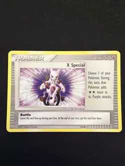 Pokemon TCG X Special 8/8 Trading Figure Game Card Mewtwo LP - Image 1