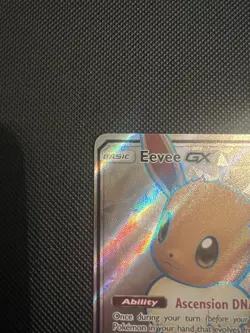 Pokemon Eevee GX TCG Full Art Holo Rare Black Star Promo Card SM242 - Image 2