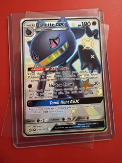 Banette GX SV61/SV94 Hidden Fates Full Art Shiny Holo Rare Holo Pokemon Card NM - Image 1