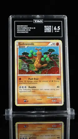 TAG 6.5 EX-MINT Sudowoodo 9/95 HOLO RARE Unleashed Pokemon Card 613 - Image 1