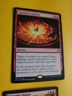 Chandra Nalaar & Chandra's Ignition origins red MTG 2 Card. - Image 5