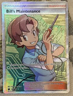 Pokemon Bill’s Maintenance Card Sun And Moon Celestial Storm Set 162/168 - Image 1