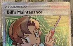Pokemon Bill’s Maintenance Card Sun And Moon Celestial Storm Set 162/168 - Image 2