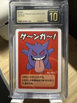 2019 Pokemon Japanese Playing Cards Old Maid Gengar CGC 10 PRISTINE - Image 1