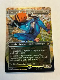 Spectacular Spiderman (0236) (Borderless) (Textured-Foil) Marvels Spider Man - Image 1