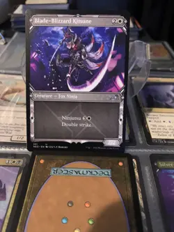 MTG Blade-Blizzard Kitsune Kamigawa: Neon Dynasty 331 Regular Uncommon - Image 2