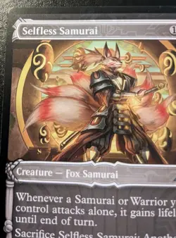 Selfless Samurai (Showcase) 312 NEO Uncommon Kamigawa: Neon Dynasty MTG - Image 2
