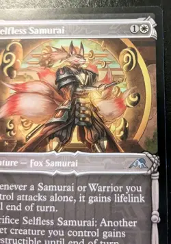 Selfless Samurai (Showcase) 312 NEO Uncommon Kamigawa: Neon Dynasty MTG - Image 3