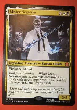 MTG: SPIDER-MAN, MISTER NEGATIVE, 0135, REGULAR, MYTHIC, NM, SPM - Image 1