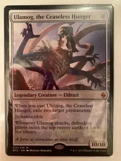 Ulamog, The Ceaseless Hunger - Battle For Zendikar - MTG - Near Mint Condition - Image 1