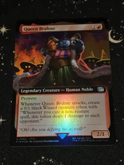 Queen Brahne 464, Final Fantasy, Extended Art FOIL, FIN MTG TCG - Image 1