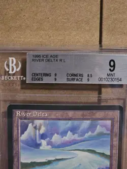 MTG - River Delta - Reserved List - Graded BGS 9 - Ice Age - Image 2