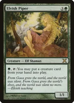Elvish Piper 10th Edition HP MTG - Image 1
