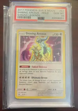 2017 Pokemon S&M Shining Legends Shining Arceus 57/73 PSA 10 - Image 1