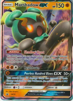 Marshadow GX SM59 SM Promos Holo Rare Near Mint NM Pokemon DNA GAMES - Image 1