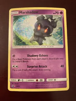 Marshadow SM93 Sun & Moon Black Star Promo Cosmos Holo Pokemon TCG Card - Image 1