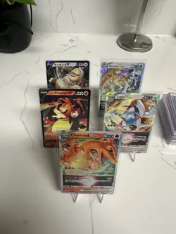 TCG Pokemon Card Lot (5) Charizard Lugia Arceus - Image 1