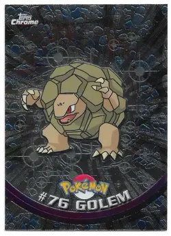 2000 Topps Chrome Pokemon T.V. Golem #76 - Image 1