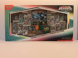 Pokemon TCG SV Prismatic Evolutions Lucario EX & Tyranitar EX Premium Collection - Image 1