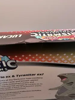 Pokemon TCG SV Prismatic Evolutions Lucario EX & Tyranitar EX Premium Collection - Image 5