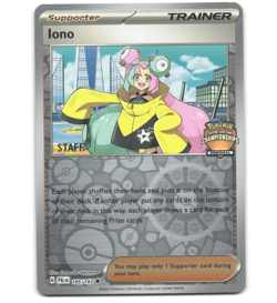 Pokemon 2023 Near Mint NM Iono STAFF Paldea Evolved Regional Championships 185 - Image 1