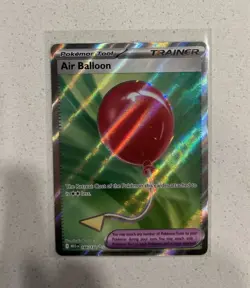 AIR BALLOON Ultra Rare Holo Trainer #166/132 Pokemon Mega Evolution English NM - Image 1