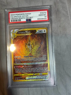 Pokemon Crown Zenith Galarian Gallery Arceus VSTAR Full Art GG70/GG70 PSA 10 - Image 1
