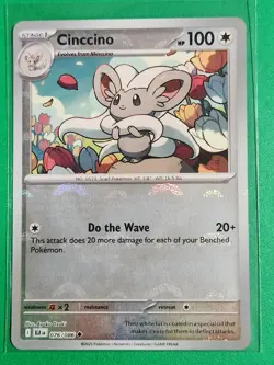 Pokemon TCG SV-Black Bolt Cinccino #76/86 Uncommon Poke Ball - Image 1