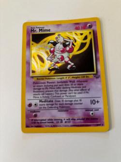 MR. MIME 6/64 JUNGLE UNLIMITED HOLO RARE WotC 1999 VINTAGE POKEMON TCG - Image 1