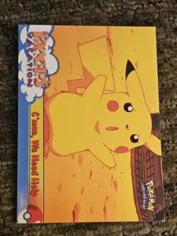Pokemon Pikachu's Vacation C'Mon We Need Help #53 Blue Logo - Image 1