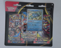 Pokemon Mega Evolution 3 Pack Blister ME01 Golduck Fast Safe Secure Shipping - Image 2