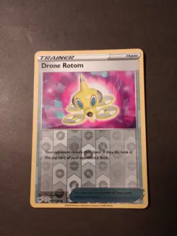 Pokemon Vivid Voltage Drone Rotom Reverse Holo Trainer 151/185 LP - Image 1