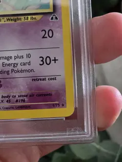 2001 P.M. NEO DISCOVERY ESPEON-HOLO #1 NM-MT PSA 8 Pokemon TCG - Image 4