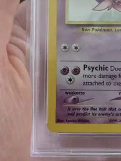 2001 P.M. NEO DISCOVERY ESPEON-HOLO #1 NM-MT PSA 8 Pokemon TCG - Image 5