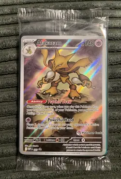 Pokemon Center Stamped Alakazam 009 Pokemon Mega Evolutions - Promo Sealed - Image 1