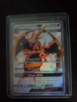 Naganadel GX SV63/SV94 Full Art Ultra Rare Shiny Holo Pokemon Hidden Fates - Image 1