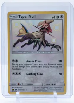 Type Null SV45/SV94 (NM) - SM Hidden Fates Shiny Vault - Holo Rare Pokemon TCG - Image 3