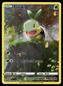 2023 Sword & Shield Series - Crown Zenith - Galarian Gallery Turtwig Common - Image 1