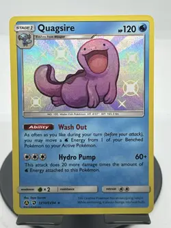 Pokemon TCG Quagsire SV10/SV94 Hidden Fates: Shiny Vault Holo Rare NM - Image 1
