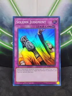 Yugioh Solemn Judgment MAZE-EN063 Super Rare 1st Edition NM - Image 1