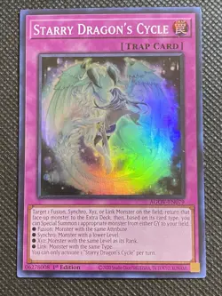 YuGiOh! - Starry Dragon's Cycle AGOV-EN079 Super Rare 1st Edition Near Mint - Image 1