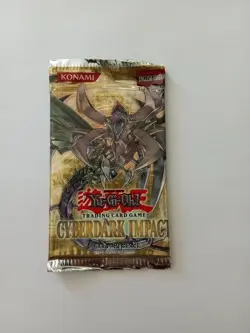 OPENED Vintage YuGiOh! Cyberdark Impact 1st Edition Booster Pack 53334471596 - Image 1