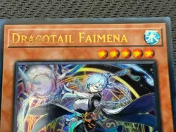 Dracotail Faimena JUSH-EN002 Justice Hunters 1st Edition Ultra Rare Yu-Gi-Oh! - Image 4